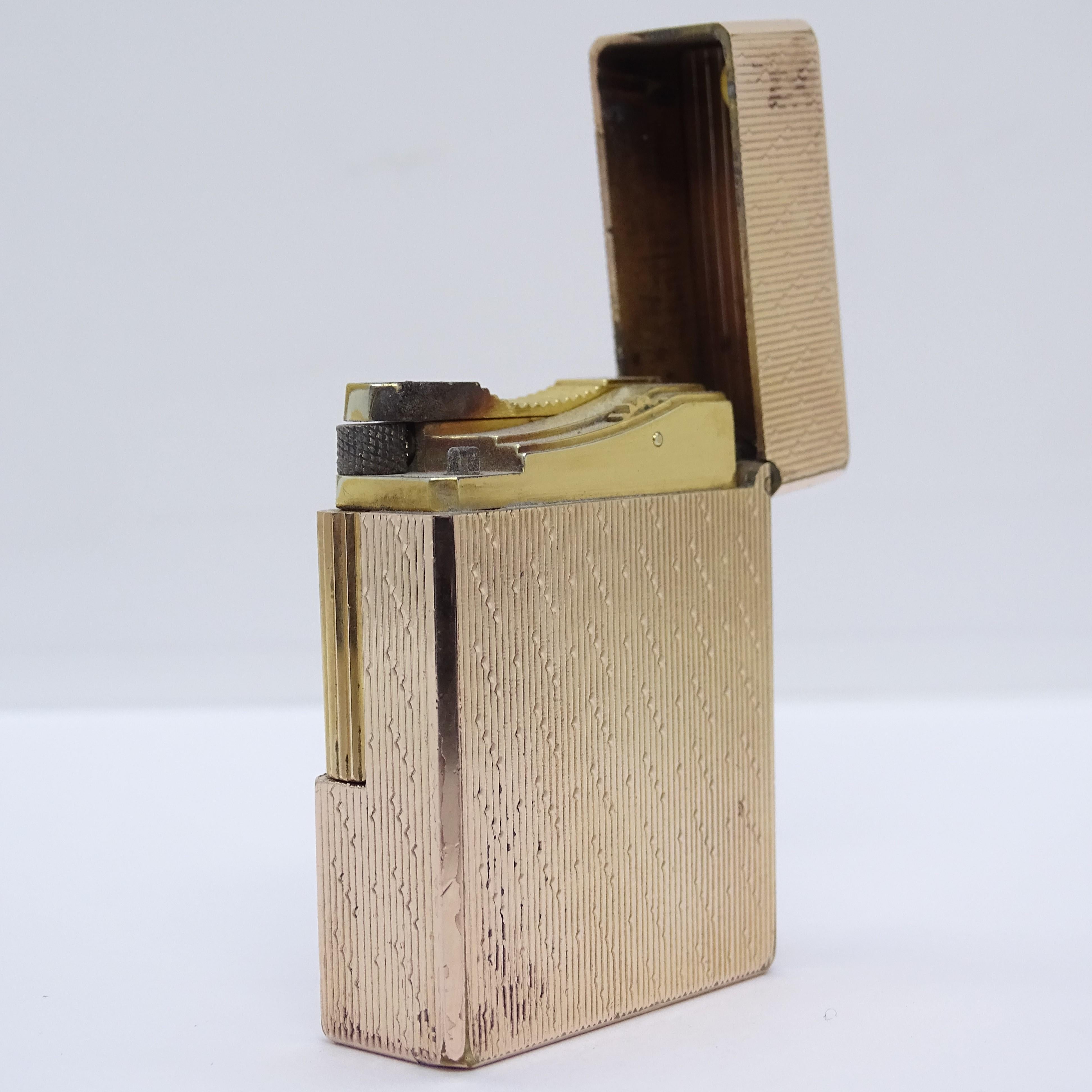 France  Dupont Line 1 lighter, gold plated, ff. 20th century For Sale 8