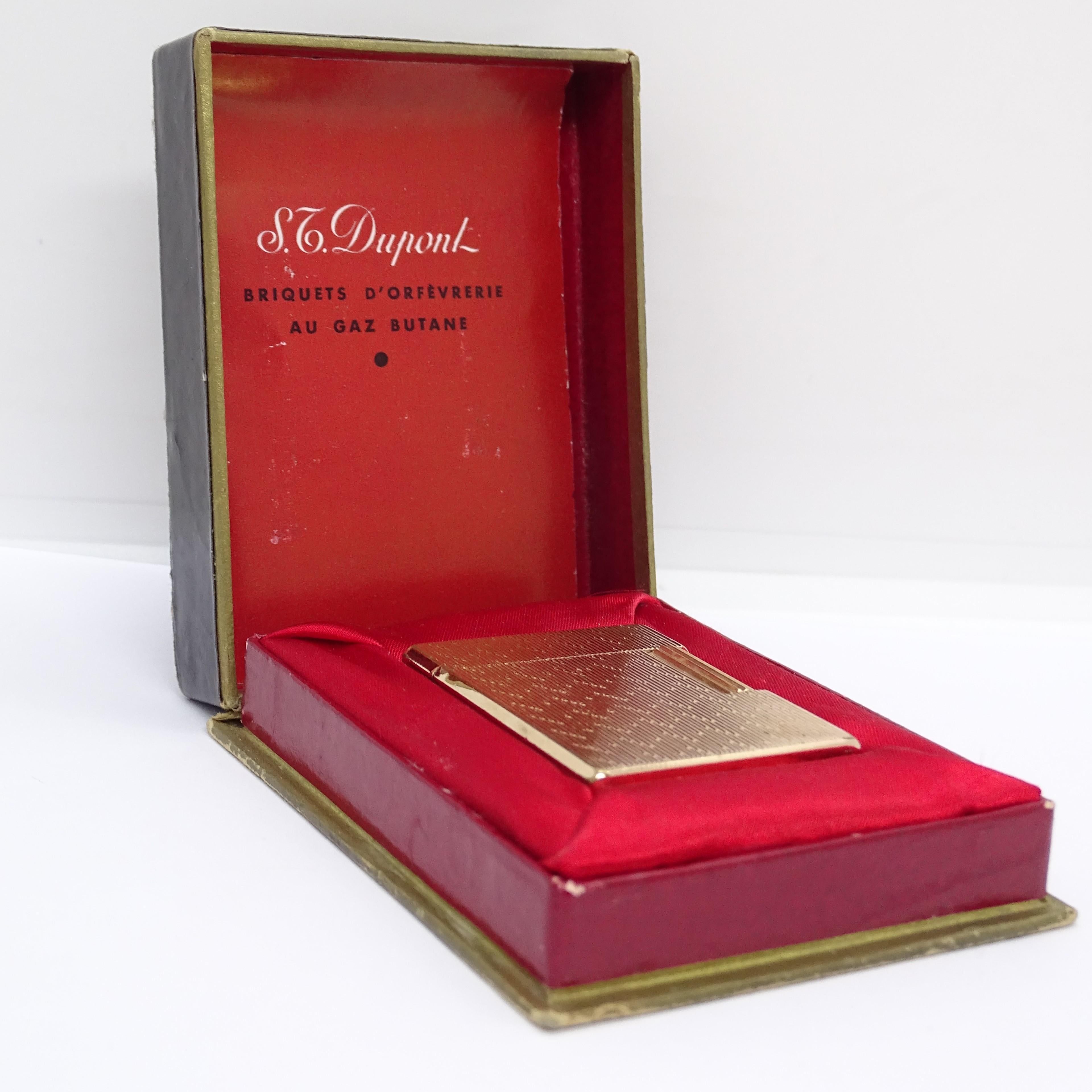 France  Dupont Line 1 lighter, gold plated, ff. 20th century For Sale 3