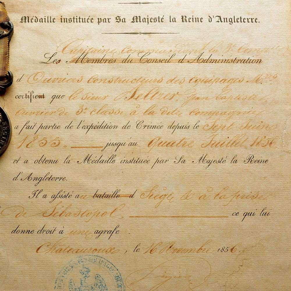 Frankreich - Groß-Britannien. Britische Medaille aus dem Krimkrieg (Französisch) im Angebot