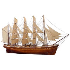 Vintage "France II" Large Model Ship