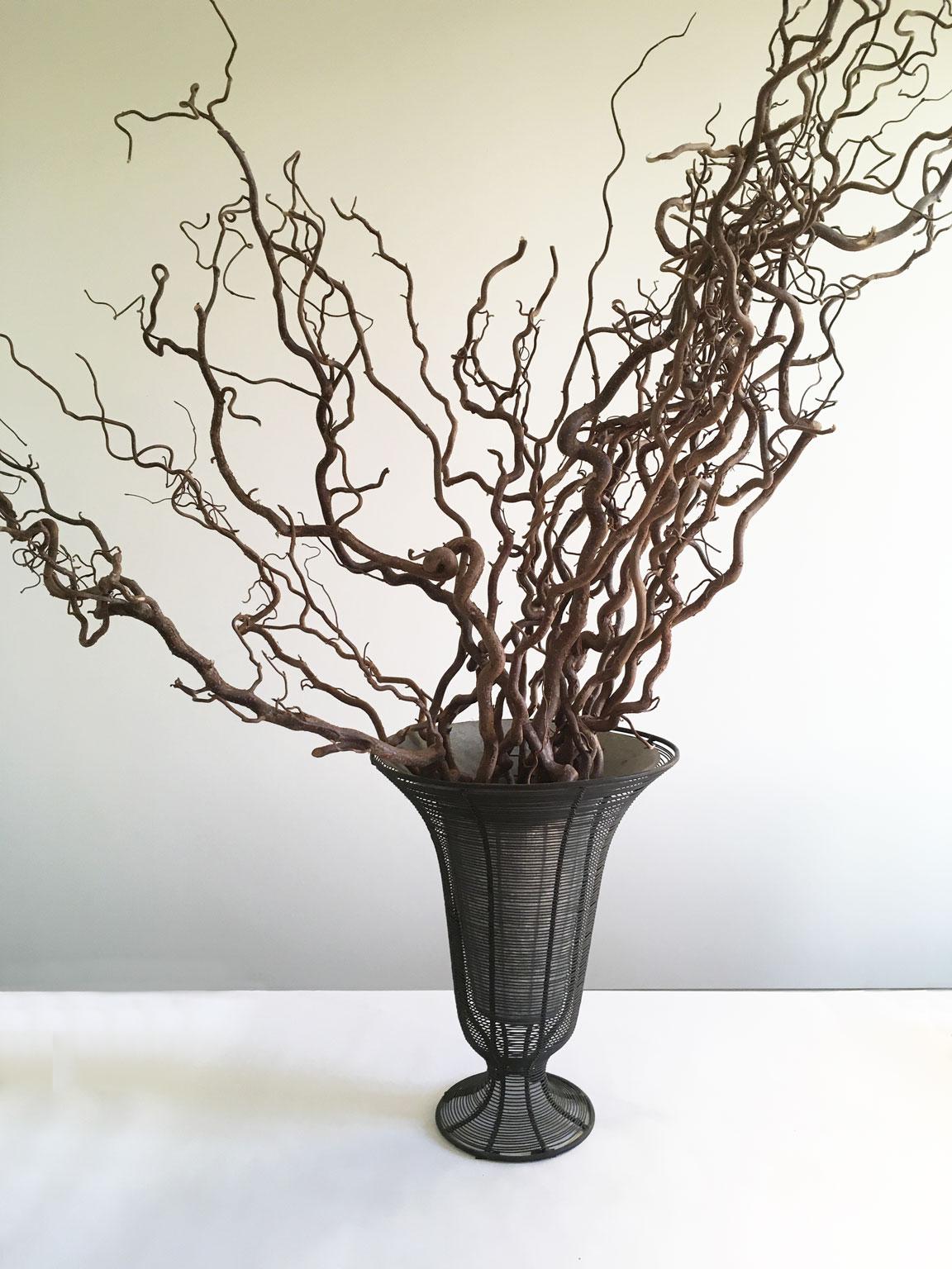 France Iron Wire Minimalist Vase and Planter Bowl For Sale 2
