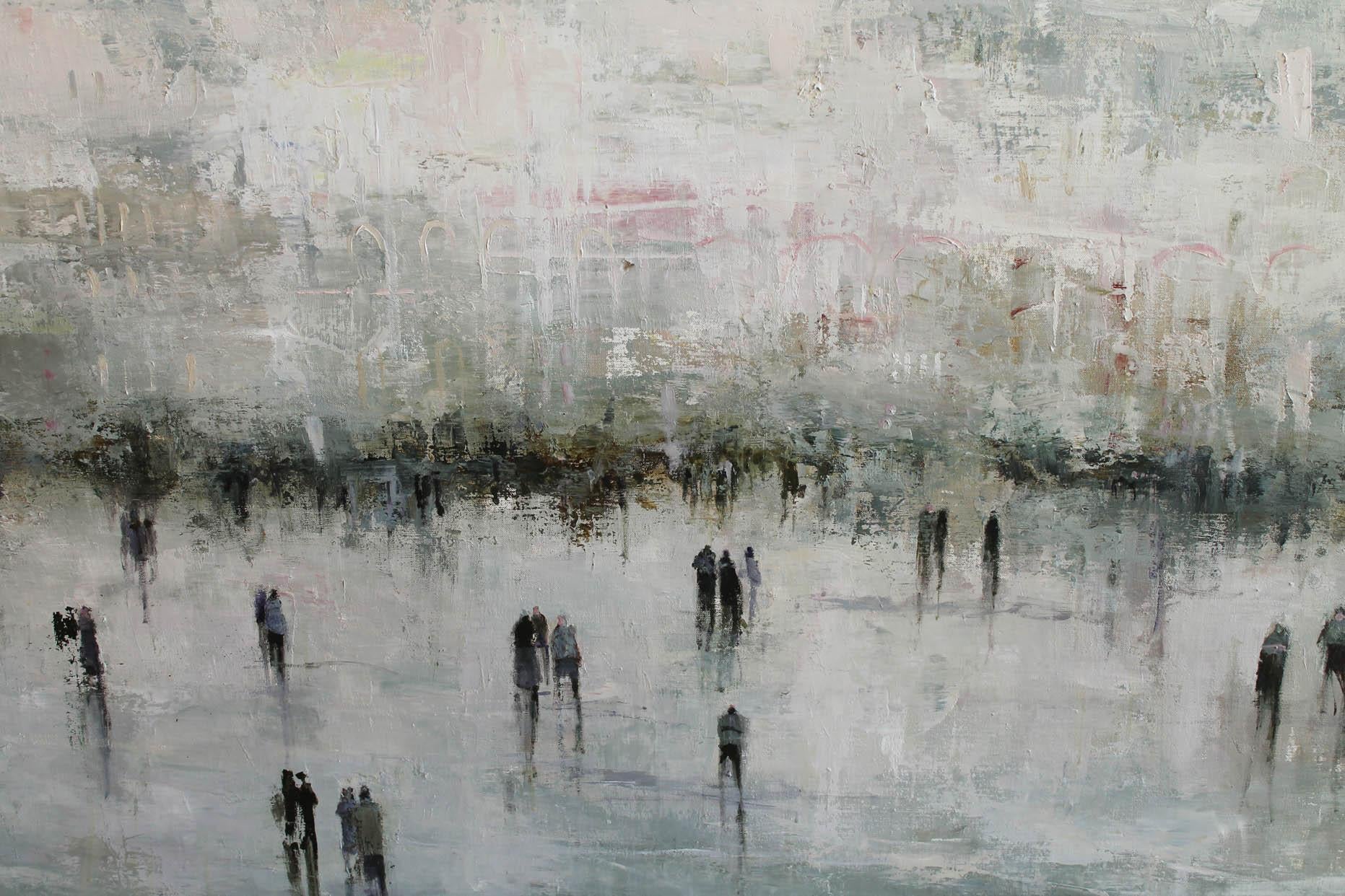 Between Ivory Gates - Painting by France Jodoin