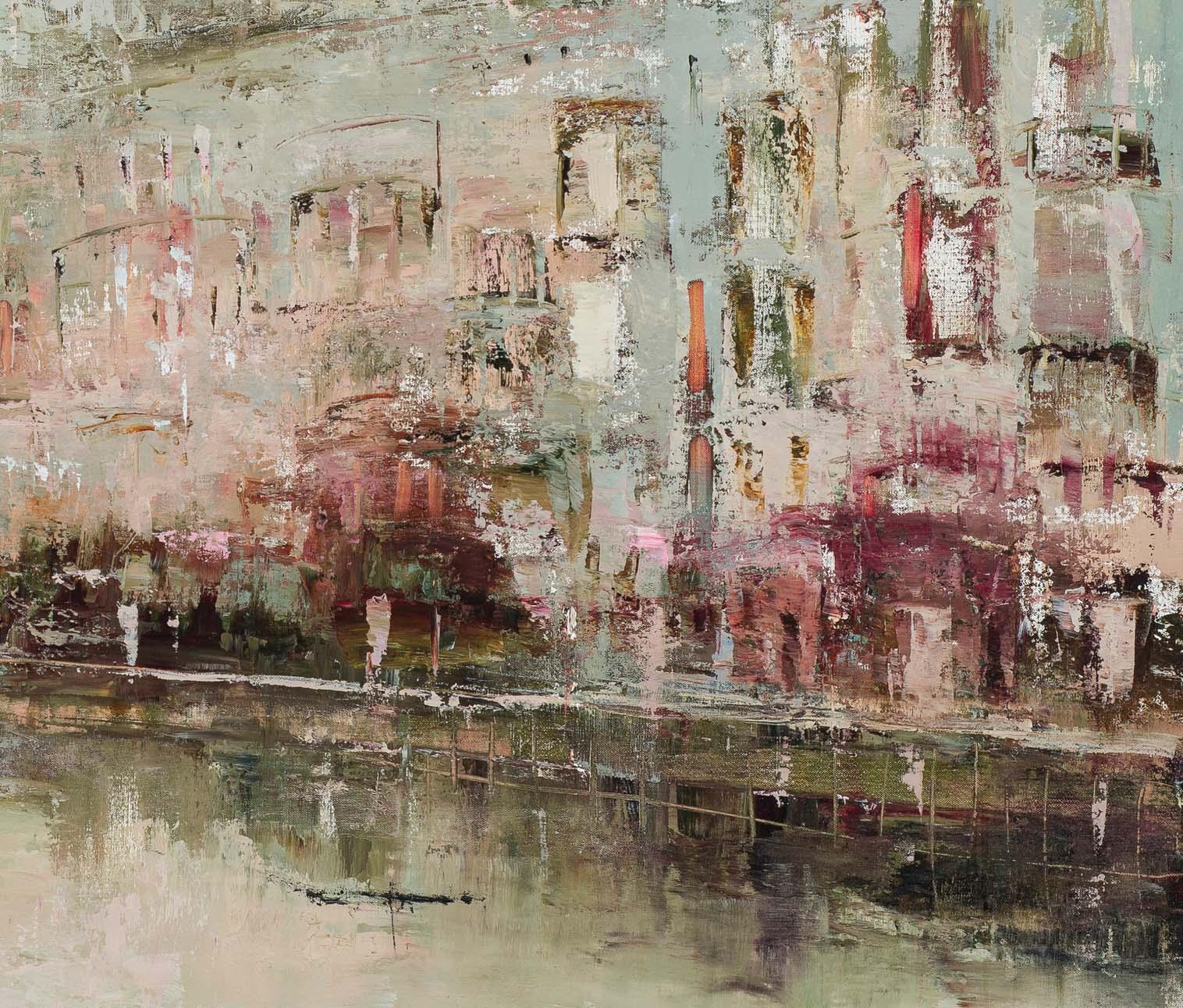 Shadows Lie Like Wine within a Cup - Painting by France Jodoin