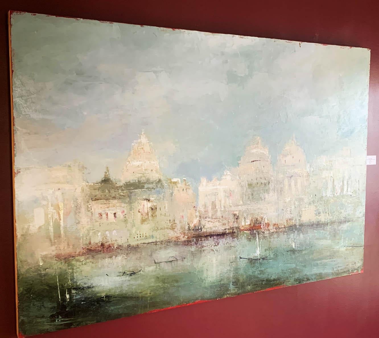 Lungo i cortili silenziosi e i passaggi segreti - Painting di France Jodoin