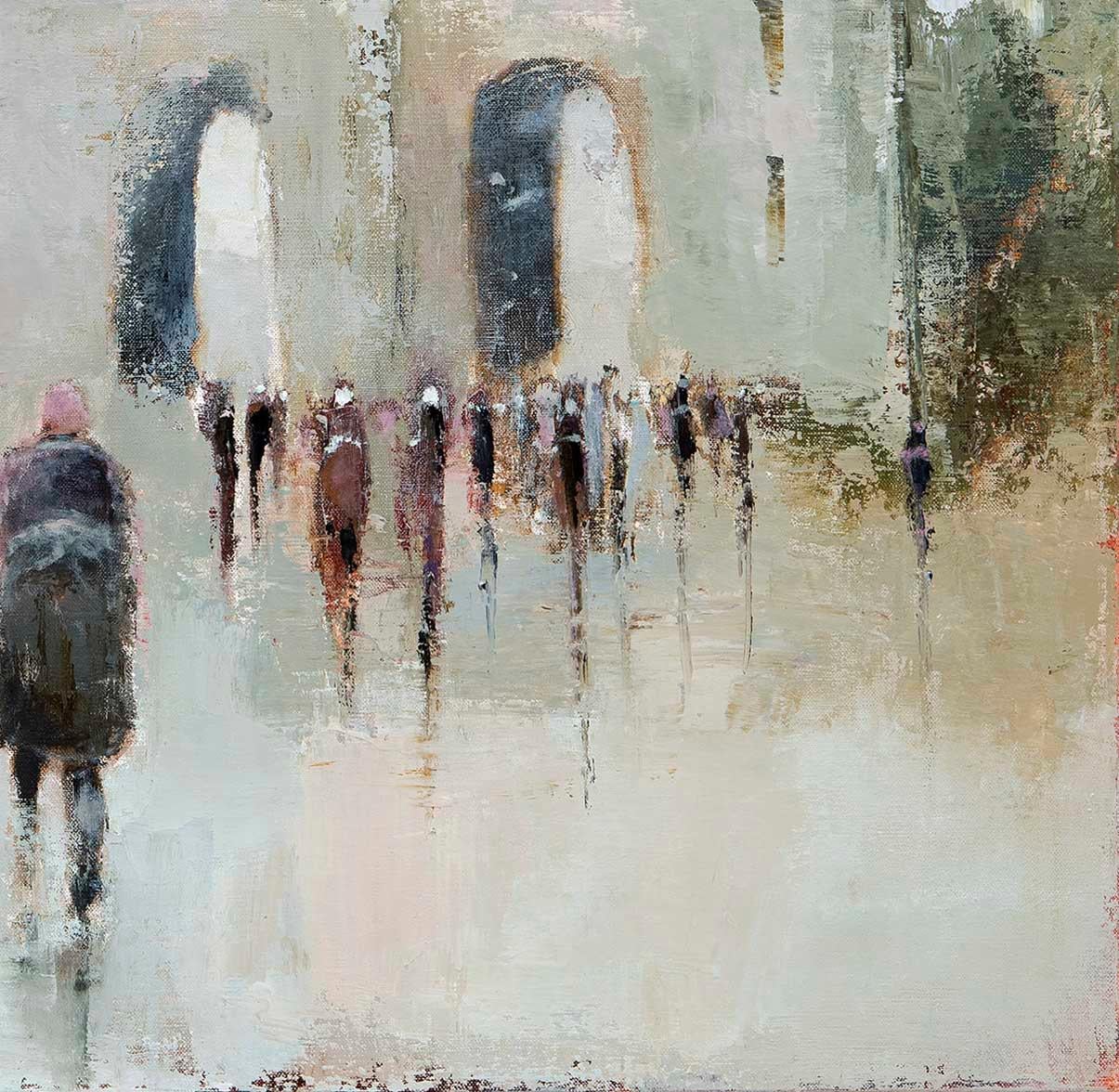 Remembering the Dimensions of Possibility - Abstract Expressionist Painting by France Jodoin