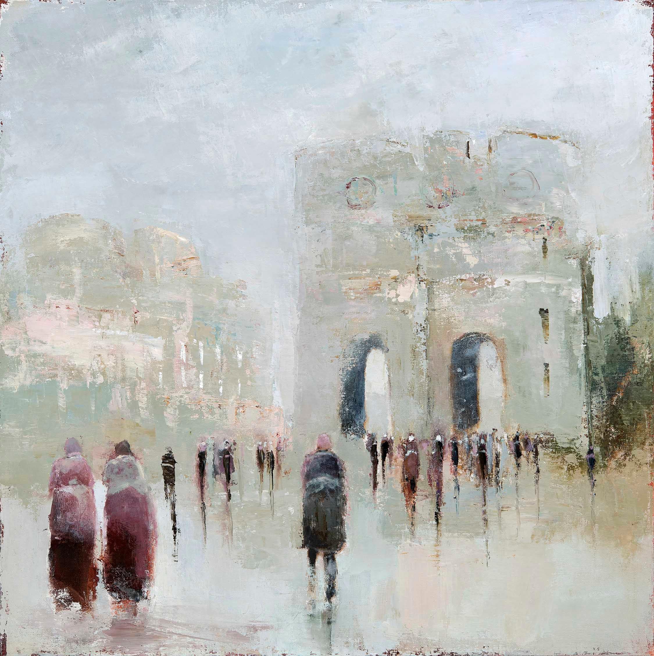 France Jodoin Landscape Painting - Remembering the Dimensions of Possibility