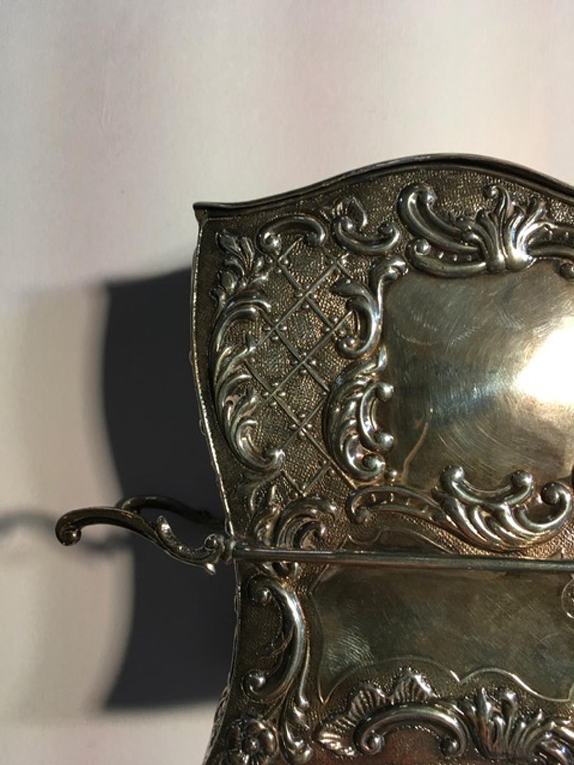Frankreich Spätes 18. Jahrhundert Barocke Silberdose im Angebot 1
