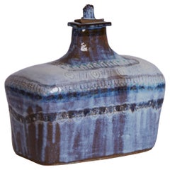 France Le Dalo Signed Lidded Ceramic Vessel