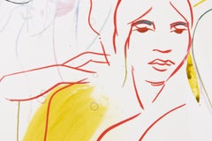 France-Lise McGurn, In Pub-lik 5 - Pittura su serigrafia, firmata a mano