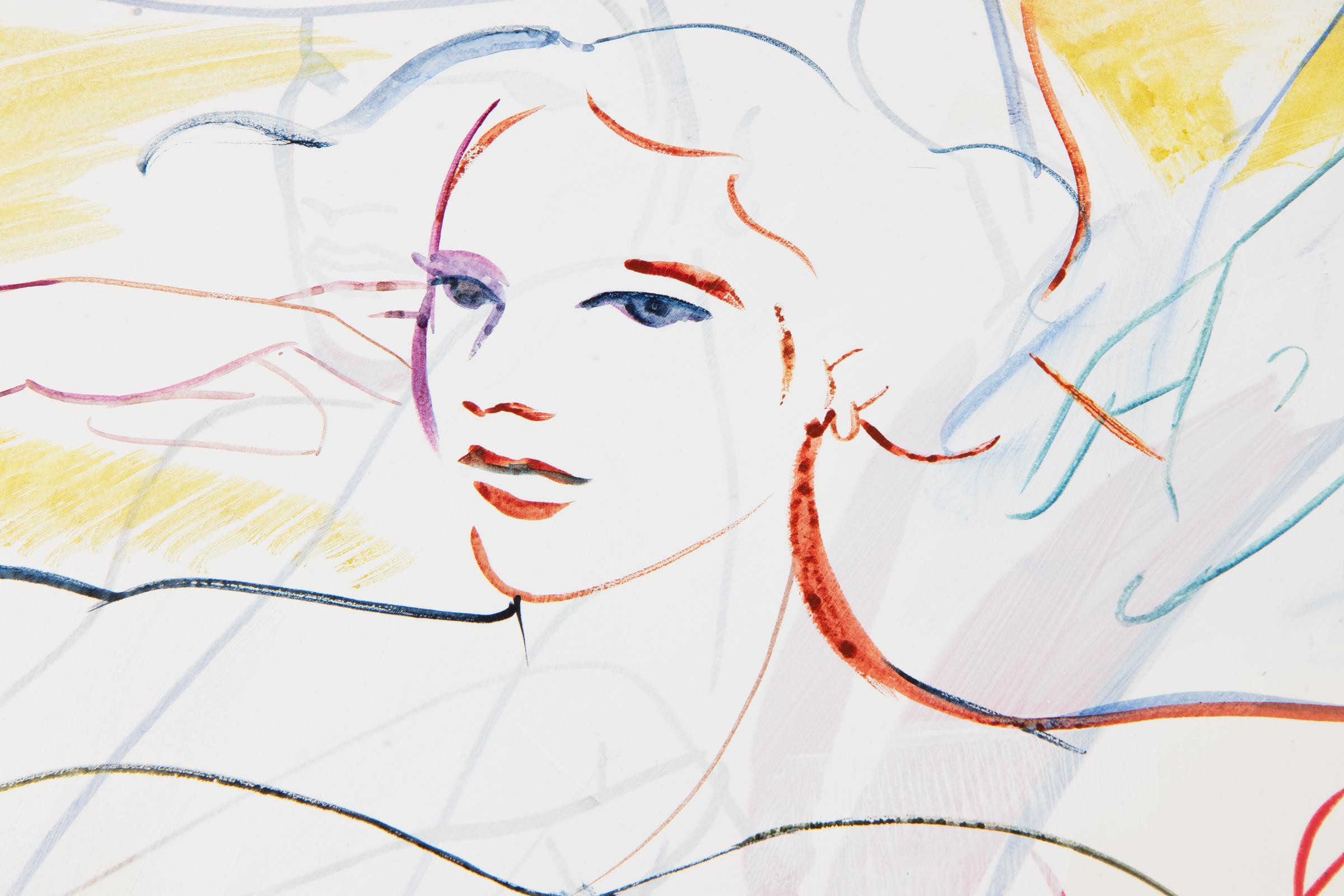 France-Lise McGurn, En Pub-lik 5 - Pintura sobre serigrafía, Firmada a mano en venta 5