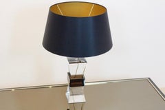 France Mid-Century Modern Two-Color Lucite Table Lamp, 1970s