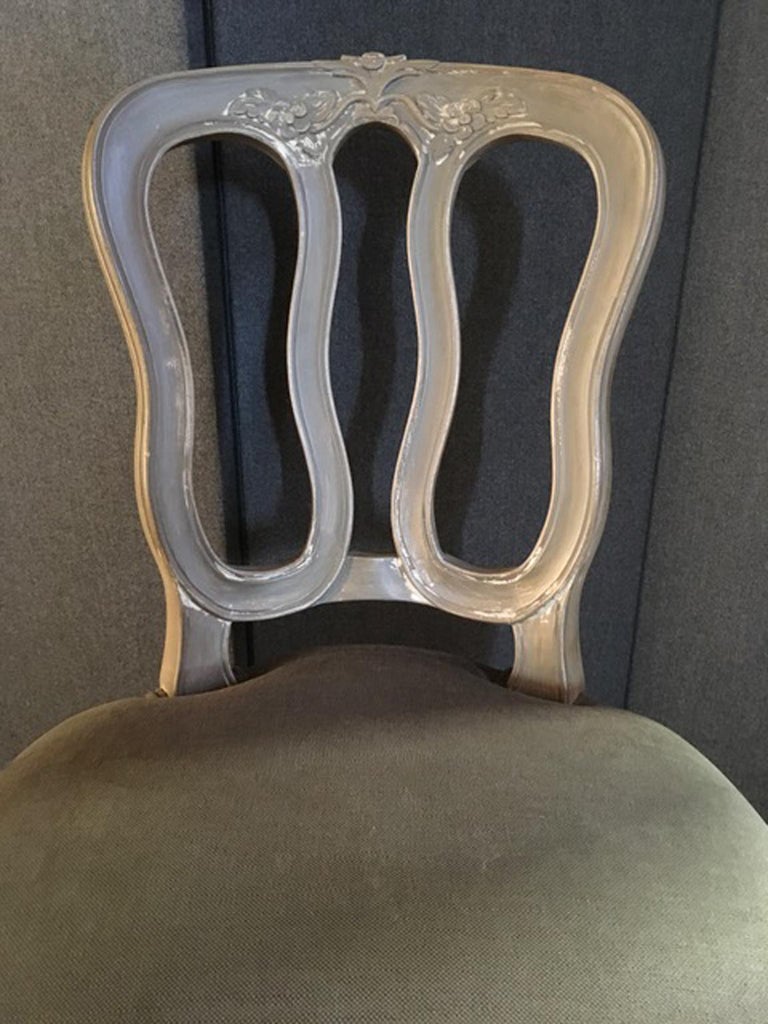 France Pair of Wooden Chairs in Provence Style For Sale at 1stDibs