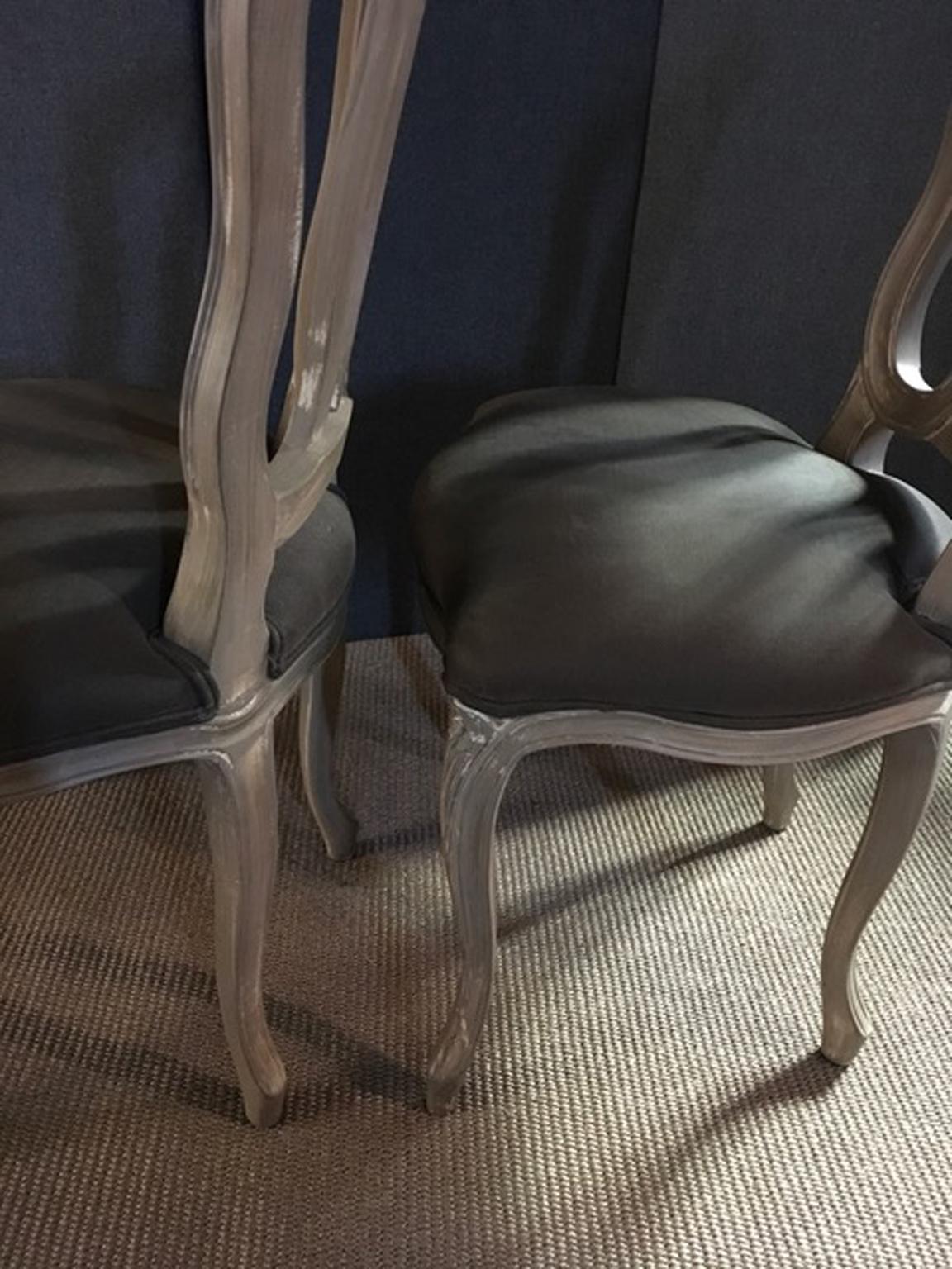 French Provincial Pair of Wooden Chairs  For Sale 10