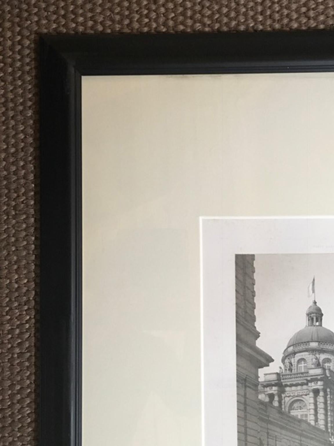 France Mid-19th Century Paris Black and White Print on Paper For Sale 9