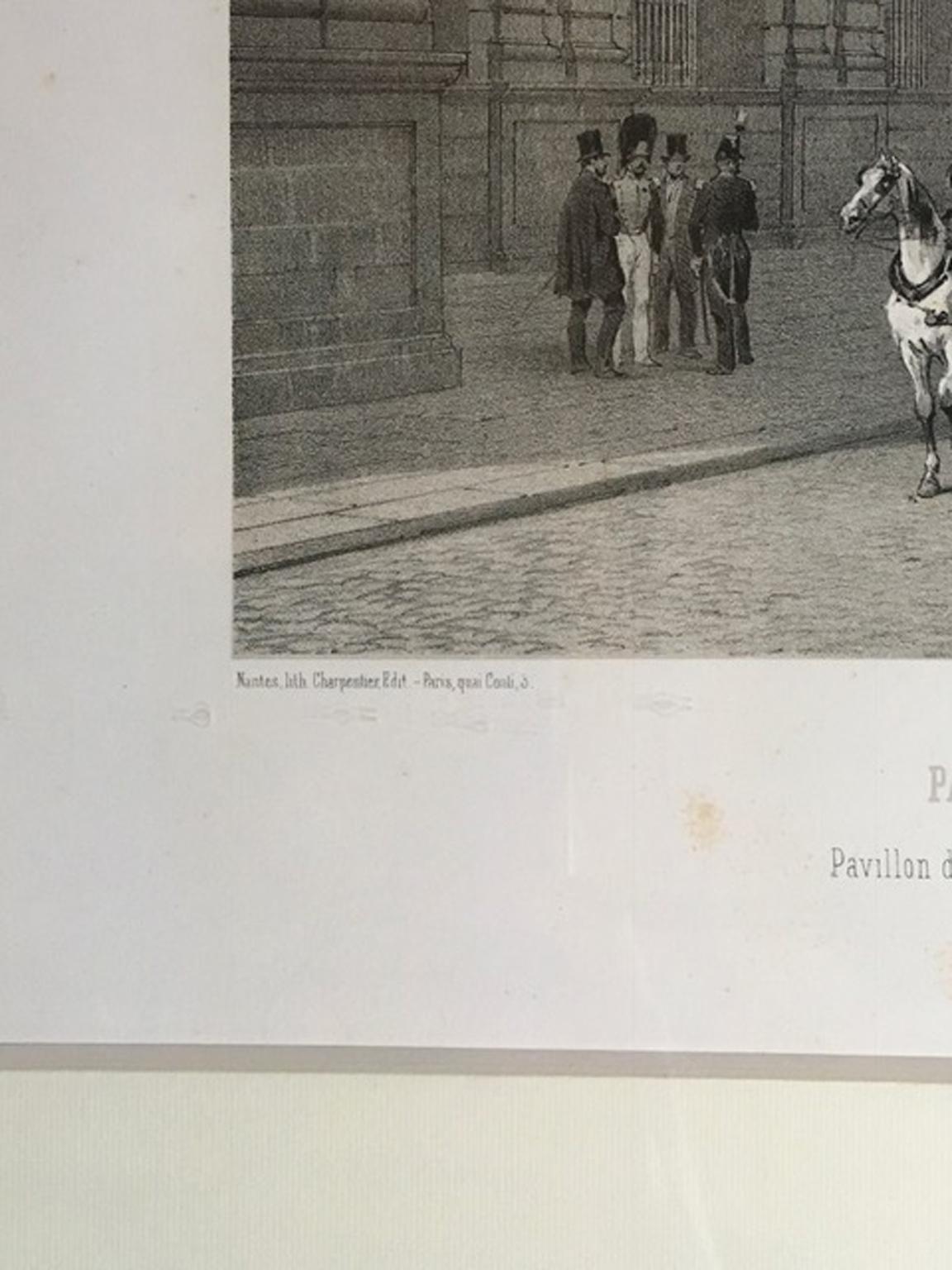 Frankreich Mitte des 19. Jahrhunderts Paris Schwarzweißdruck auf Papier im Zustand „Gut“ im Angebot in Brescia, IT