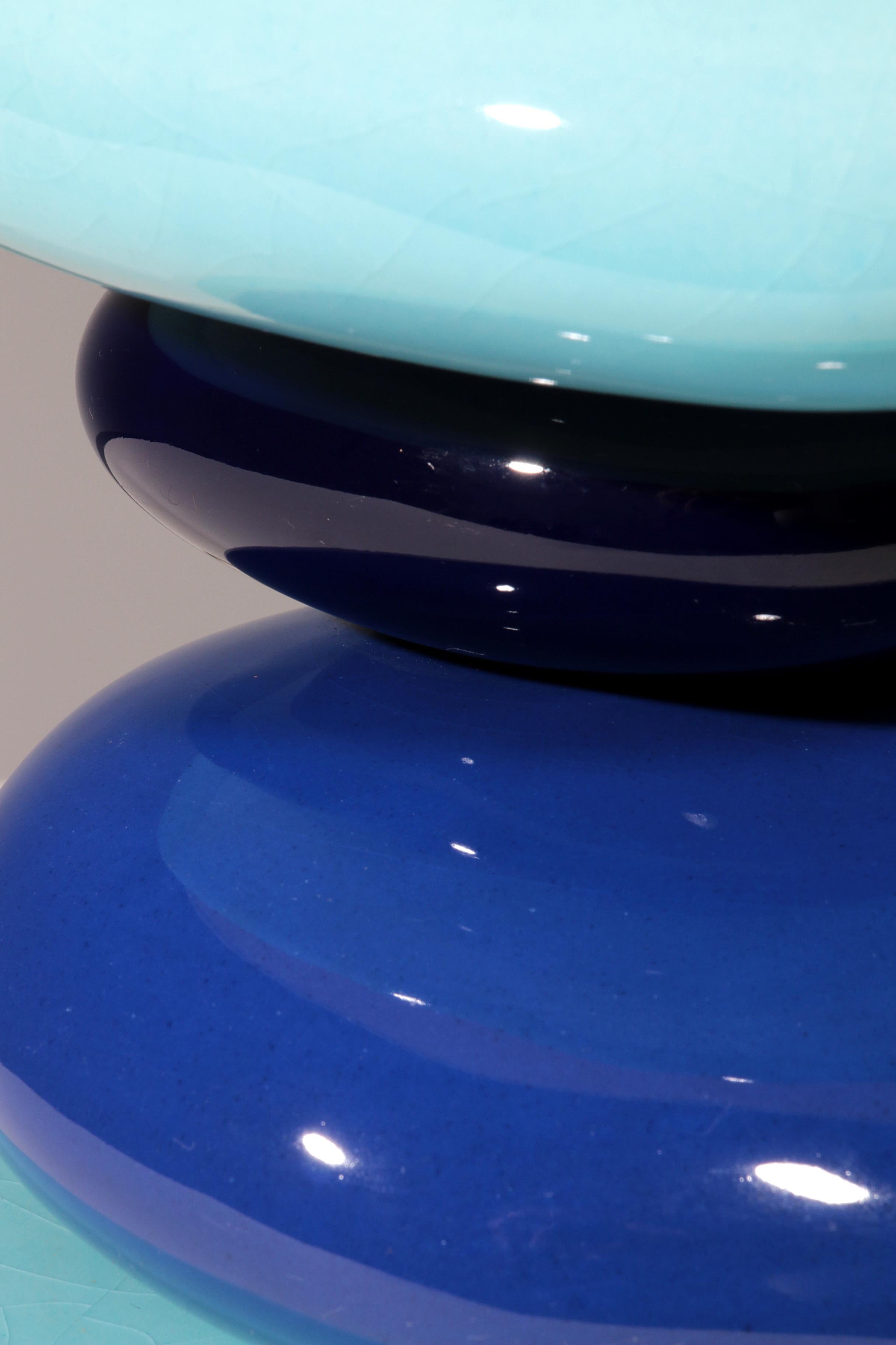 France Pebble table lamp by François Chatain, 1980s im Angebot 5