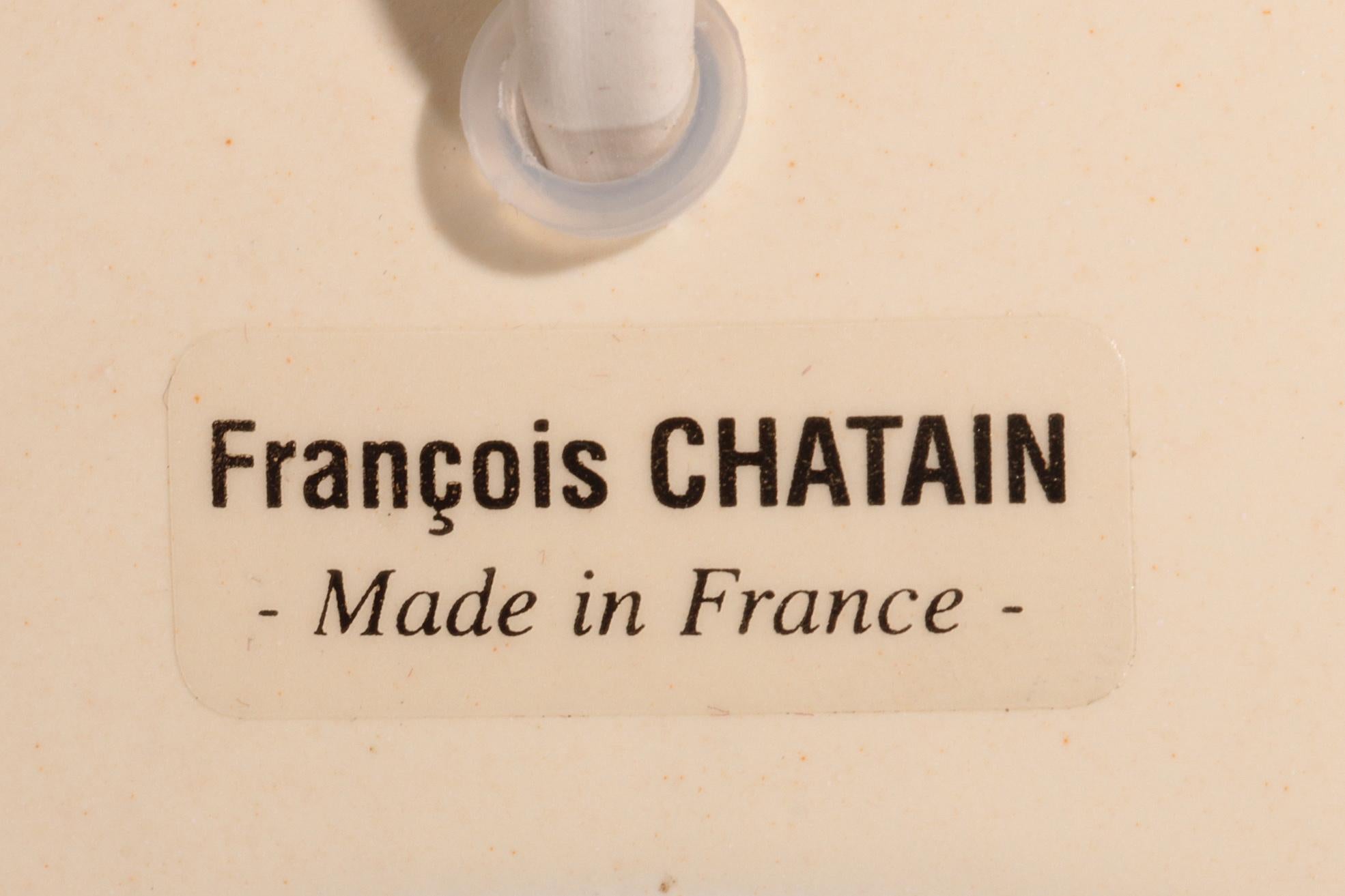 France Pebble table lamp by François Chatain, 1980s im Angebot 7