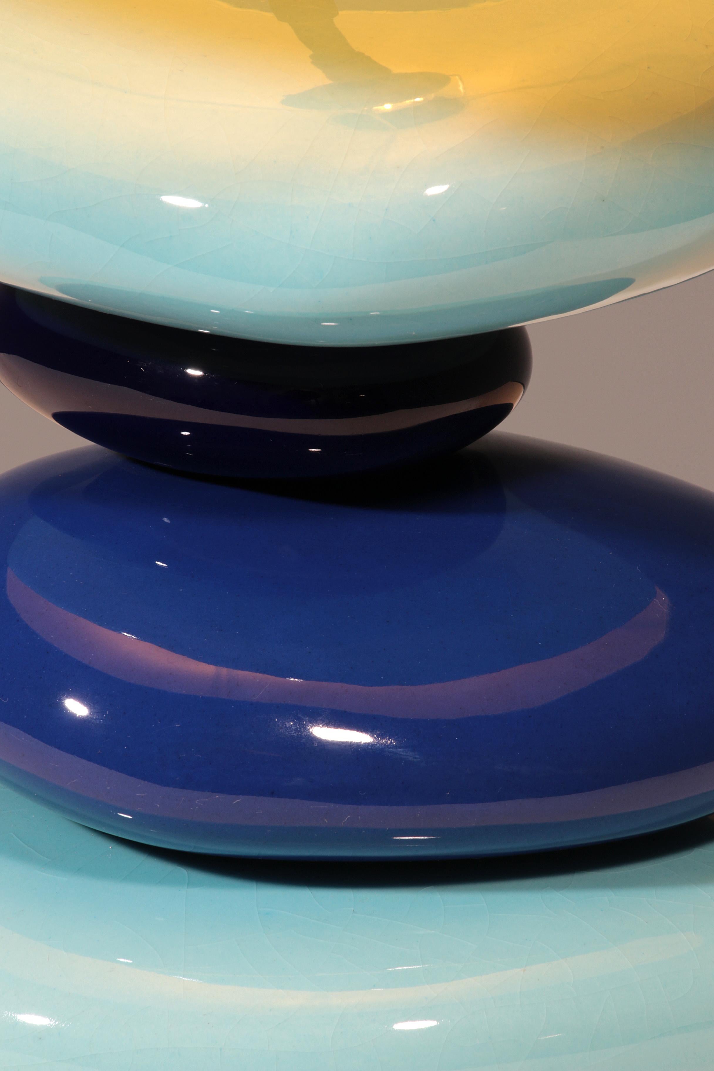 France Pebble table lamp by François Chatain, 1980s im Angebot 1