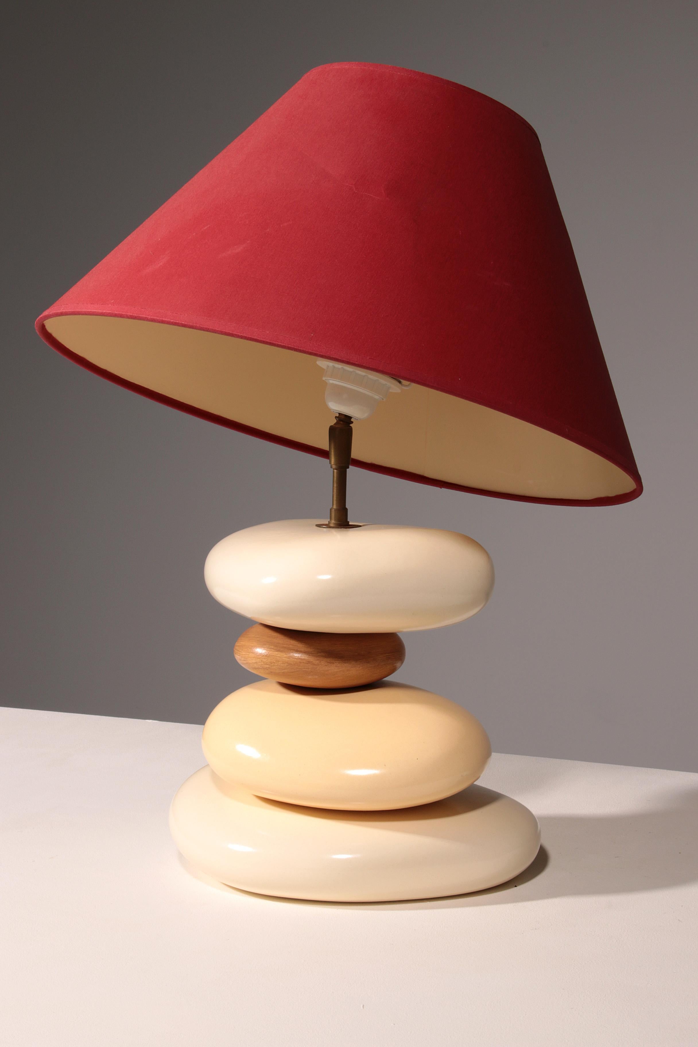 France Pebble table lamp by François Chatain, 1980s im Angebot 2