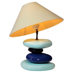 France Pebble table lamp by François Chatain, 1980s