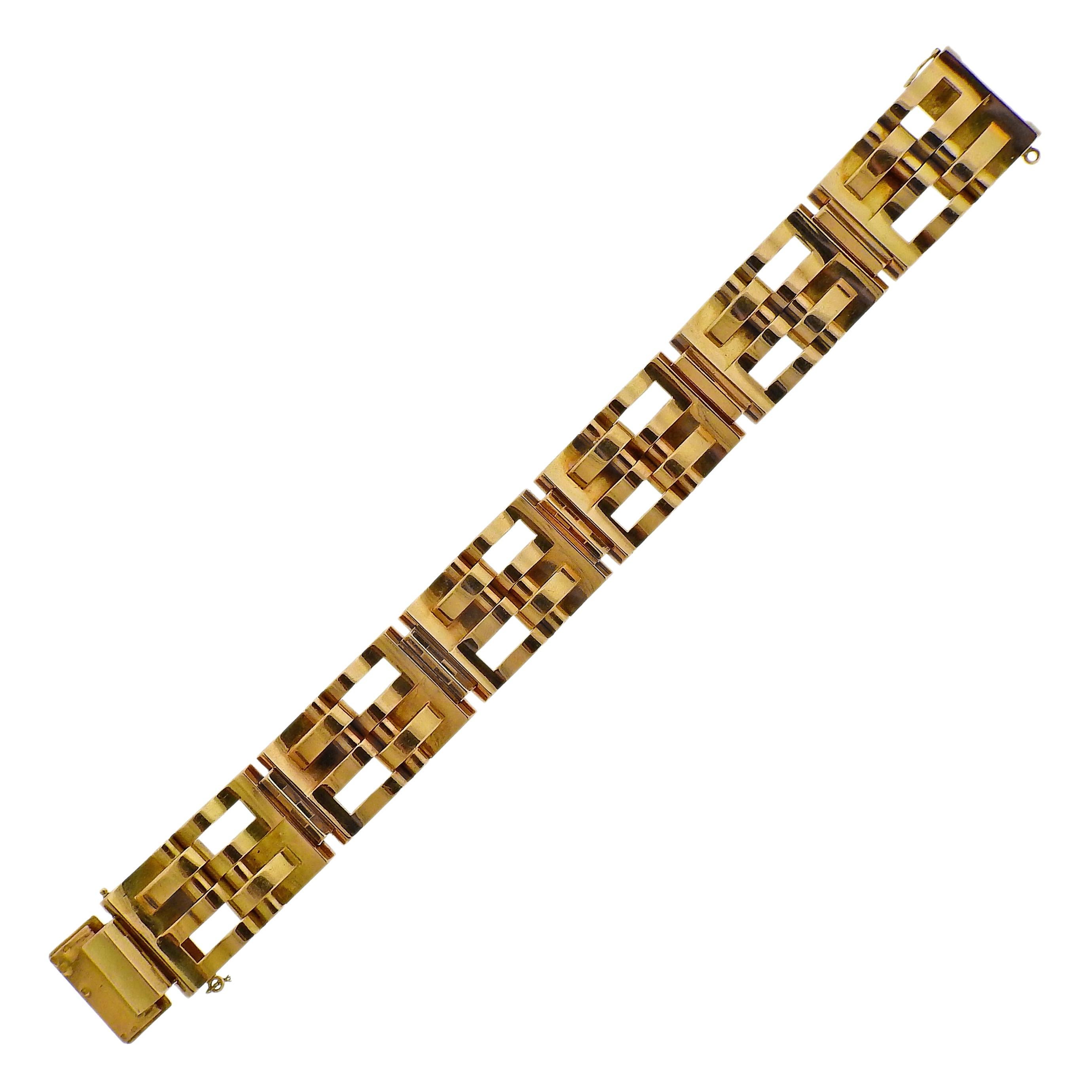 France Retro Gold Bracelet For Sale