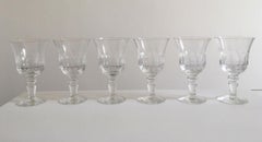 Set 6 bicchieri di cristallo trasparenti Francia