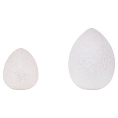 France set Egg lamps Domec Luminaires  1970s