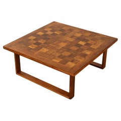 France & Søn by Poul Cadovius coffee table in checkerboard look