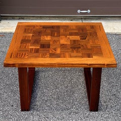 France & Son Danish Modern Rosewood Chessboard Coffee Table by Poul Cadovius