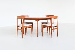 France & Son round dining table in teak Cado Denmark 1960