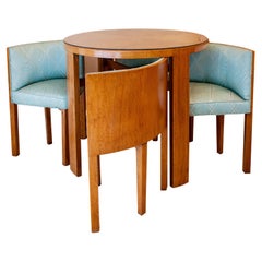 Vintage France Table and 4 Chair Year, 1930, Art Deco