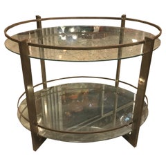 France Table in Bronze and Glass, 1920
