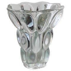 France Vase  Bugnoni, 1940 Glass, France