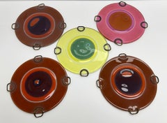 Scultura d'arte Rondelay in vetro di Michael and Frances Higgins