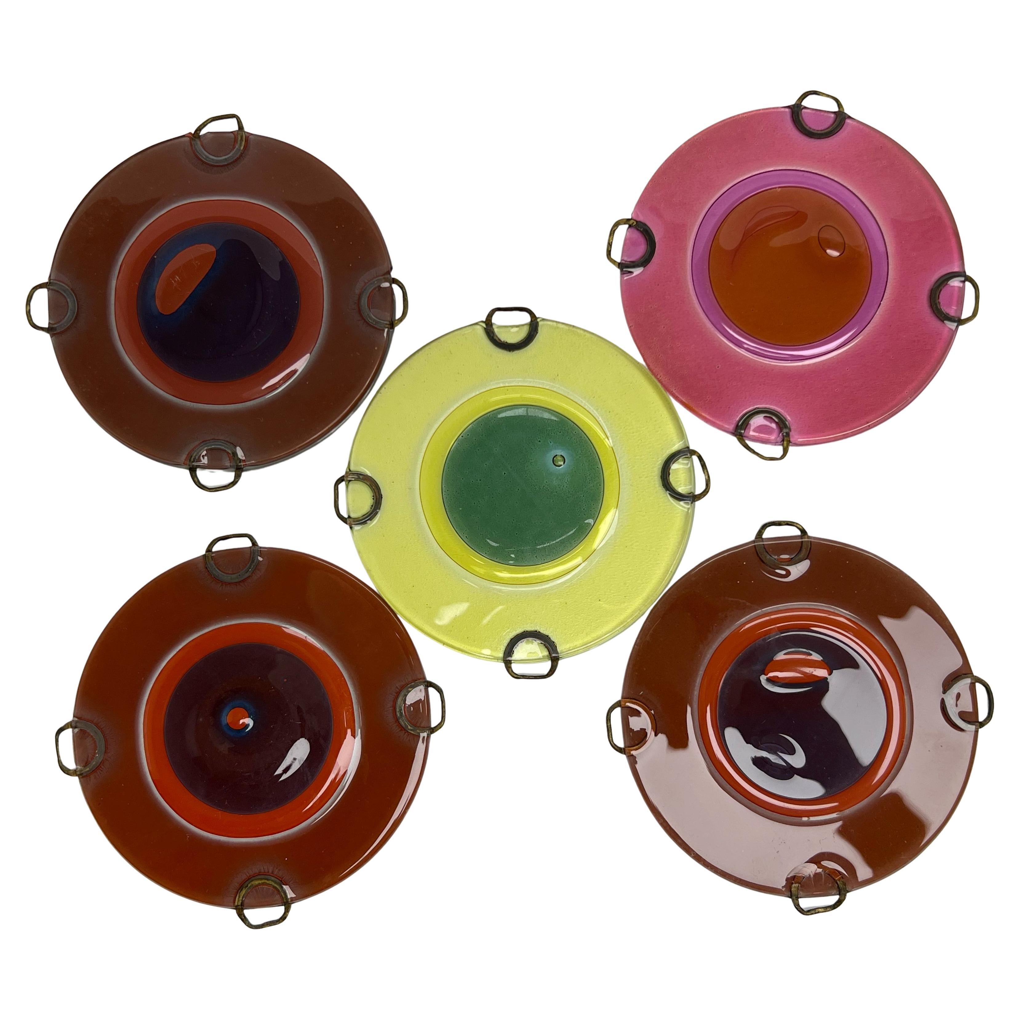 France’s and Michael Higgins Glass Rondelay Art Sculpture