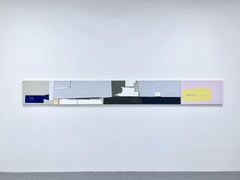 VIAGGI, acrilico su tre tele, Pittura astratta, Colori pastello