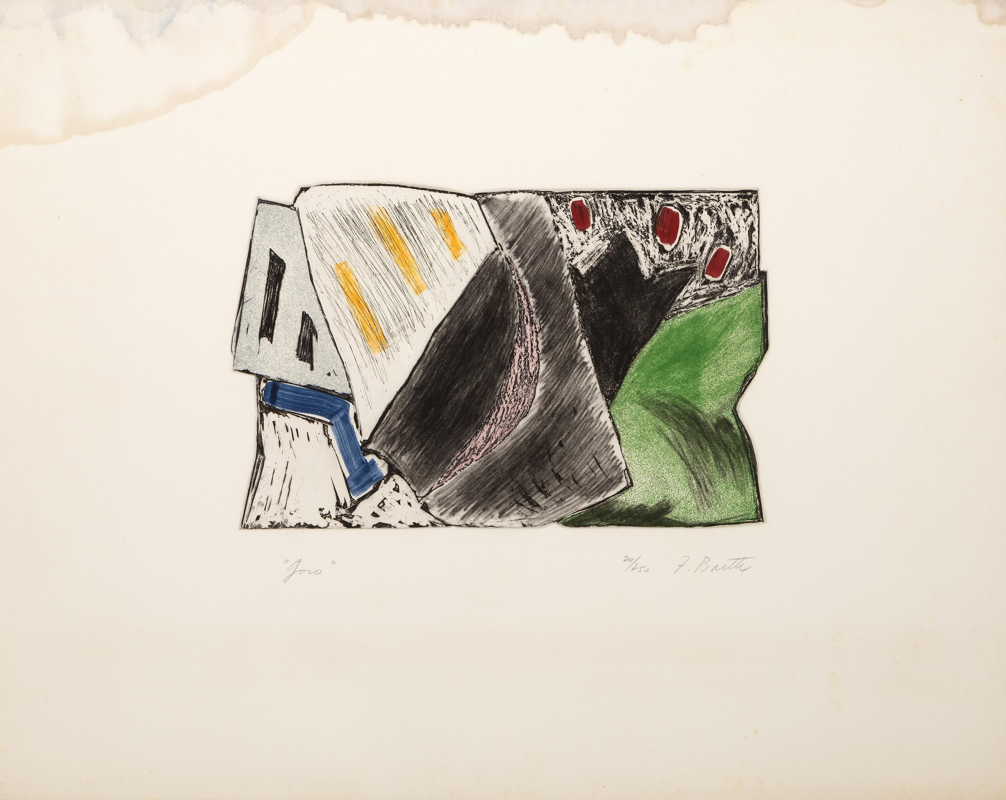 Goro, Modern Color Radierung von Frances Barth im Angebot 1