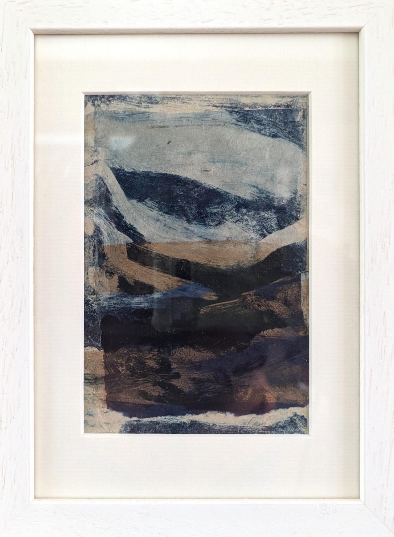 Abstract Painting di Frances Daws - 2021 Stampa unica contemporanea astratta monotipo (1/1) - Onde danzanti