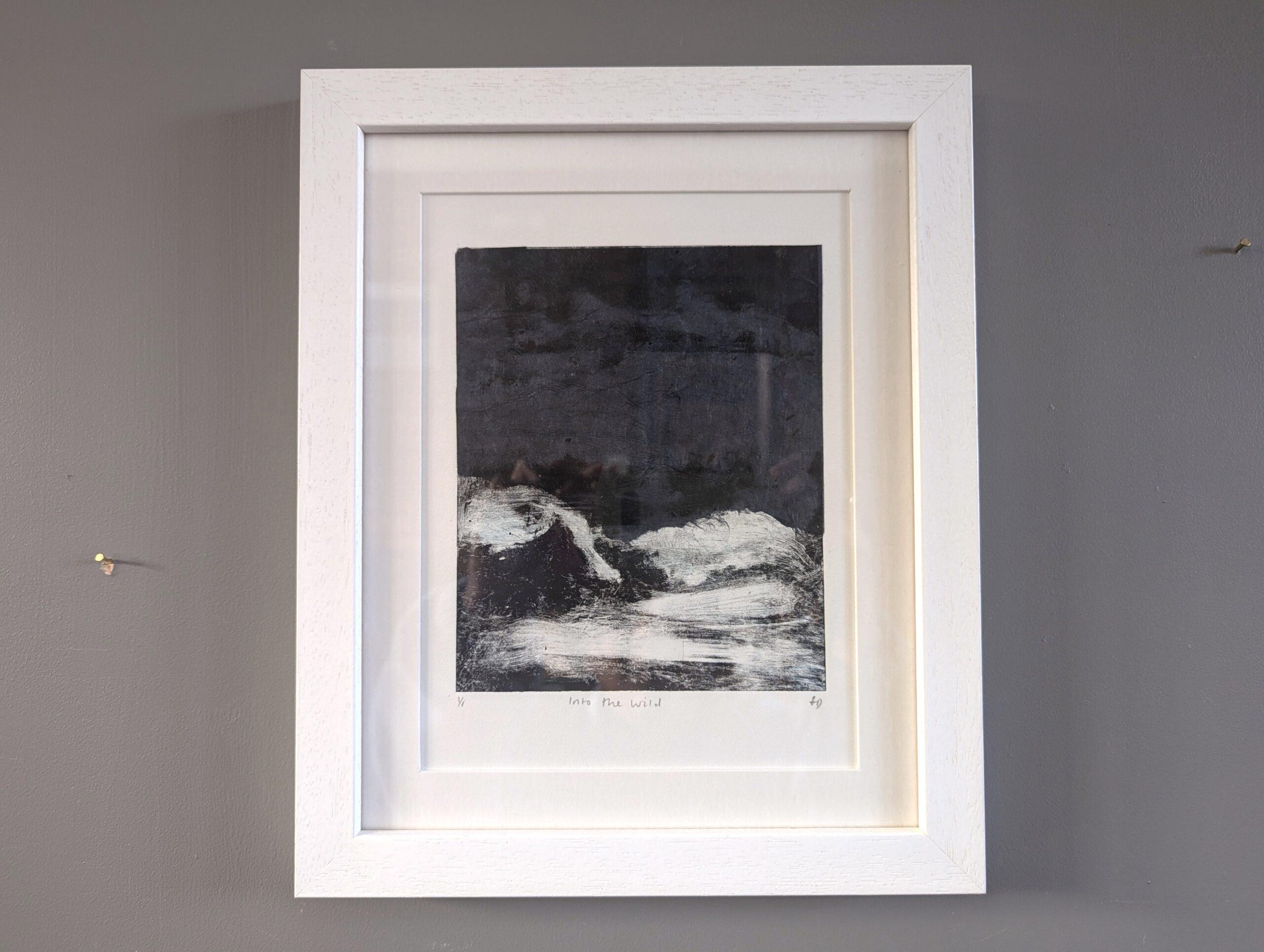 2022 Stampa monotipo astratta contemporanea e unica - Into the Wild - Painting di Frances Daws