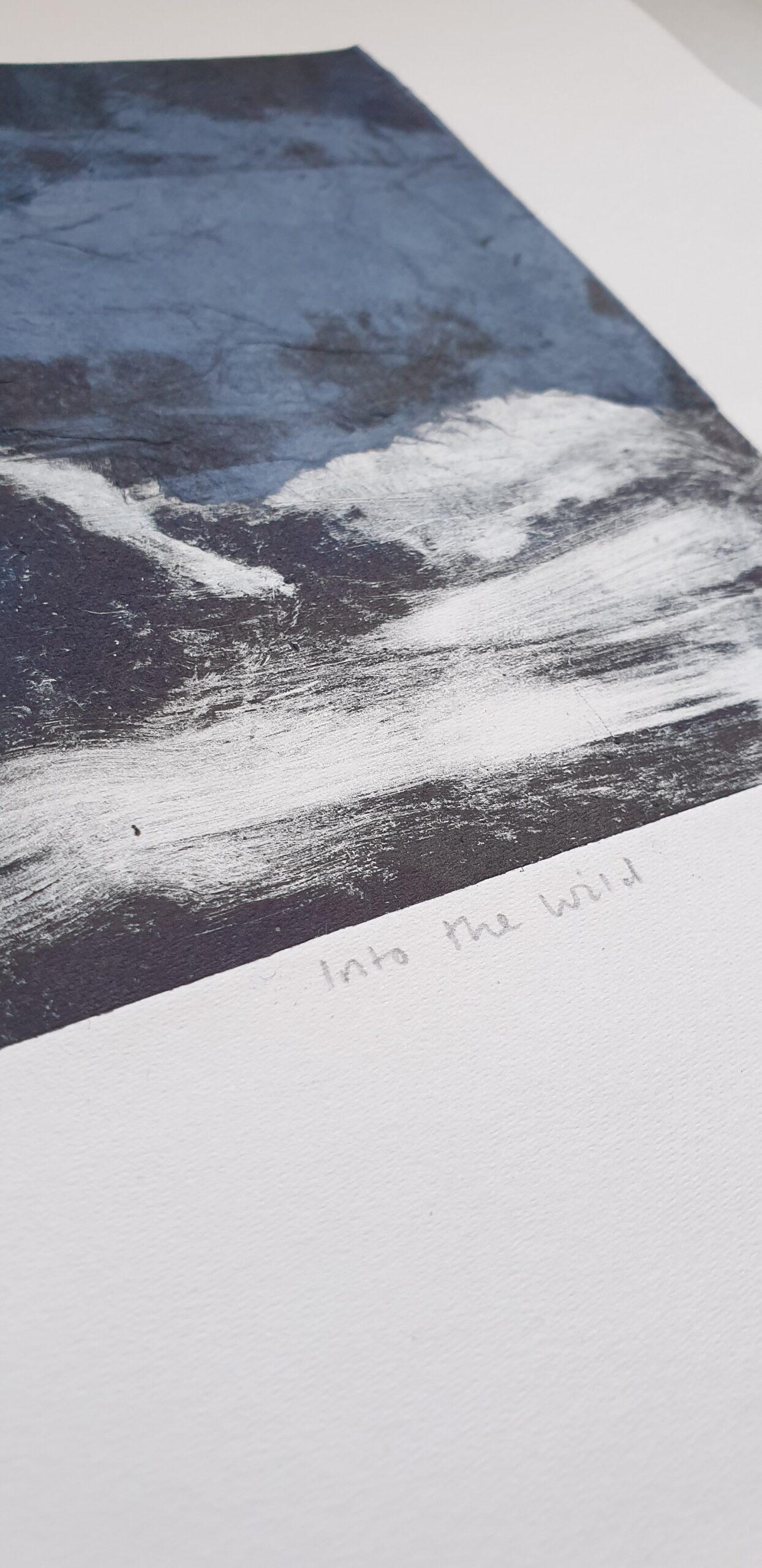 2022 Stampa monotipo astratta contemporanea e unica - Into the Wild in vendita 2