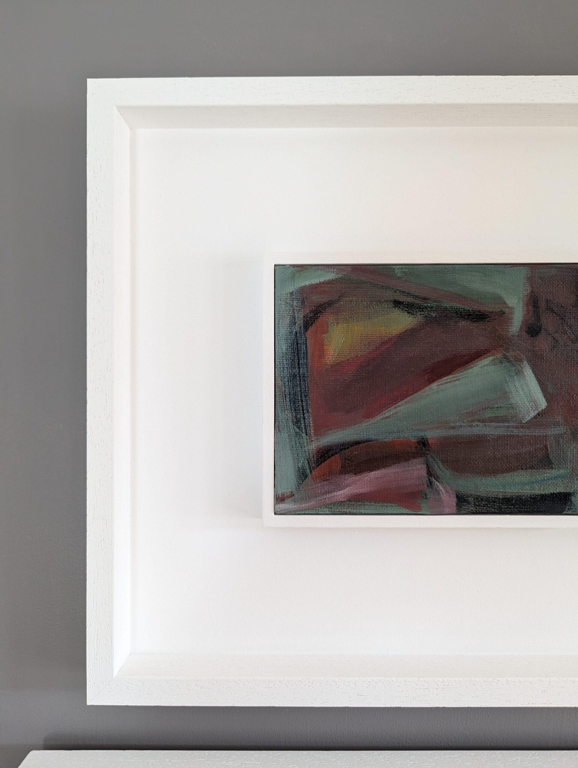 2024 Zeitgenössische abstrakte Mini-Acrylmalerei von Frances Daws - Beltane 5