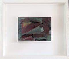 2024 Zeitgenössische abstrakte Mini-Acrylmalerei von Frances Daws - Beltane