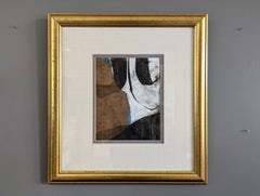 Contemporary Mini Abstract Collograph Framed Print - Untitled