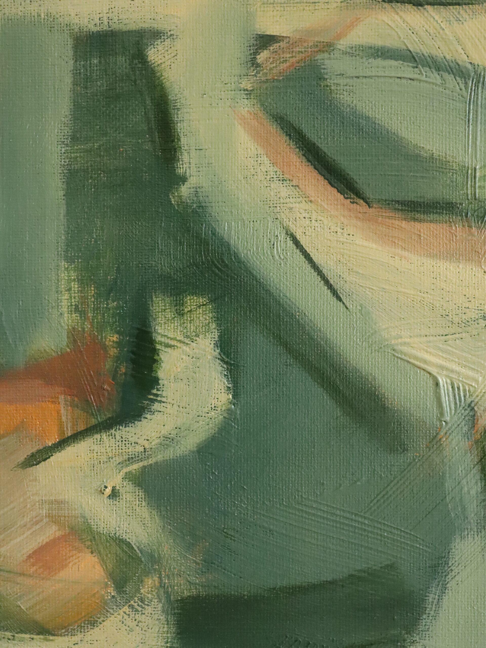 Contemporary Modernist Original Abstract Acrylic Painting - Forest Bathing II For Sale 5