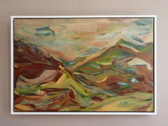 Pintura acrílica contemporánea, original y abstracta de un paisaje - Fuera de los circuitos habituales