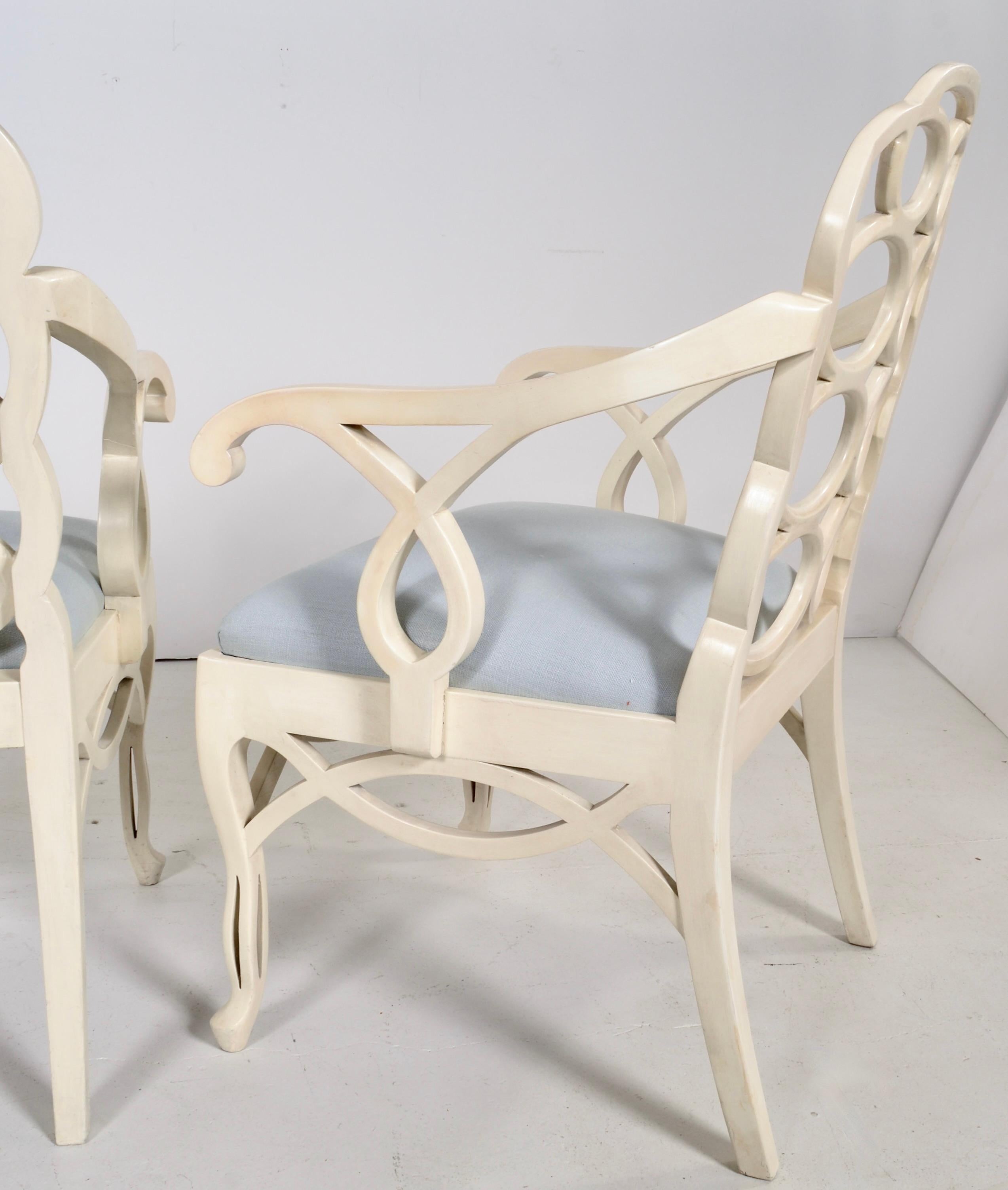 Frances Elkins Sillas Loop  Juego de seis, España c 1960s en venta 4