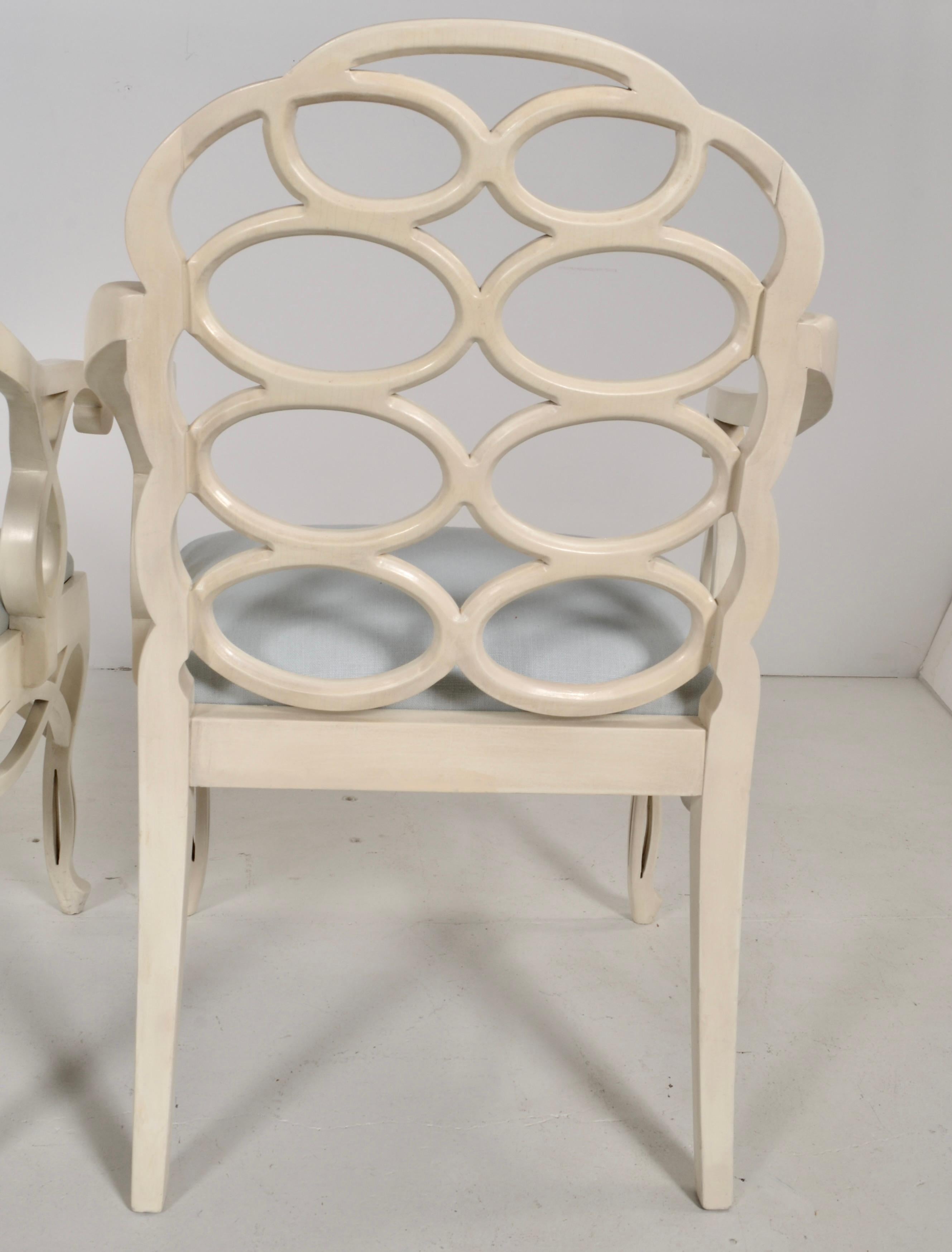 Frances Elkins Sillas Loop  Juego de seis, España c 1960s en venta 5
