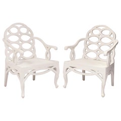 Frances Elkins Overscale Looping Chairs Rifinito in un colore a tua scelta