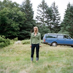 Edith, with the blue Volvo