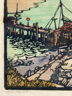 FISH MARKET - This Impression Exhibited in Two Gearhart  Museum Exhibitions